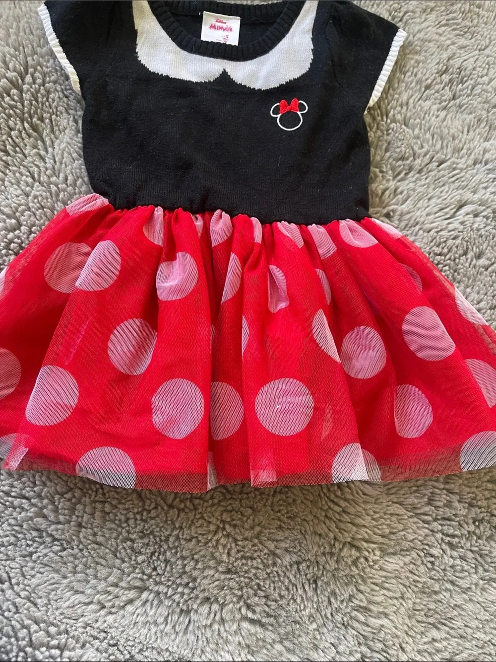 Disney Minnie Mouse Red Costume Dress Sz 18M
